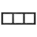 Рамка пластиковая на 3 поста S70 (графит) / Voltum VLS100307