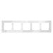 Рамка стеклянная на 5 постов S70 (белый, стекло) / Voltum VLS110501