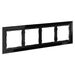 Рамка стеклянная на 4 поста S70 (черный,стекло) / Voltum VLS110408