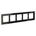 Рамка стеклянная на 5 постов S70 (черный,стекло) / Voltum VLS110508