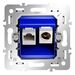Механизм розетки TV+RJ45 кат. 6, S70 / Voltum VLS0607M