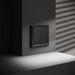 Выключатель двухклавишный с подсветкой S70 (черный матовый) / Voltum VLS020208