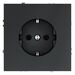 Розетка с заземлением S70 (графит) / Voltum VLS040107