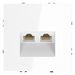 Розетка компьютерная двойная RJ45+RJ45 кат.6 S70 (белый глянцевый) / Voltum VLS060201