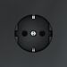 Розетка с заземлением S70 (графит) / Voltum VLS040107