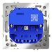 Розетка с заземлением и защитными шторками с USB A+A S70 (сталь) / Voltum VLS040405