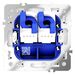 Розетка компьютерная двойная RJ45+RJ45 кат.6 S70 (кашемир) / Voltum VLS060203