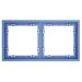 Рамка пластиковая на 2 поста S70 (деним) / Voltum VLS100215