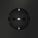 Розетка с заземлением S70 (черный матовый) / Voltum VLS040108