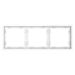 Рамка пластиковая на 3 поста S70 (белый матовый) / Voltum VLS100302