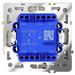 Проходной переключатель двухклавишный с подсветкой S70 (шелк) / Voltum VLS020404